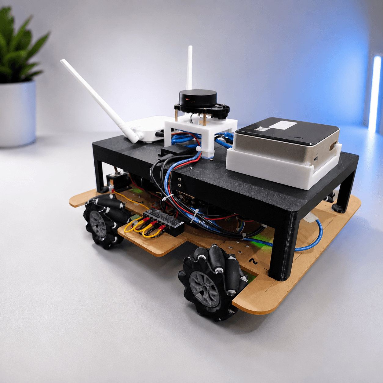 Atlas C1 — Robot Mecanum 2 máy tính, SLAM & Nav2 trên ROS2 Humble